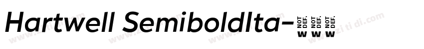 Hartwell SemiboldIta字体转换 Hartwell SemiboldIta字体转换